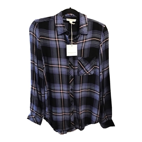 beachlunchlounge Tops - Beach Lunch Lounge Plaid Shirt